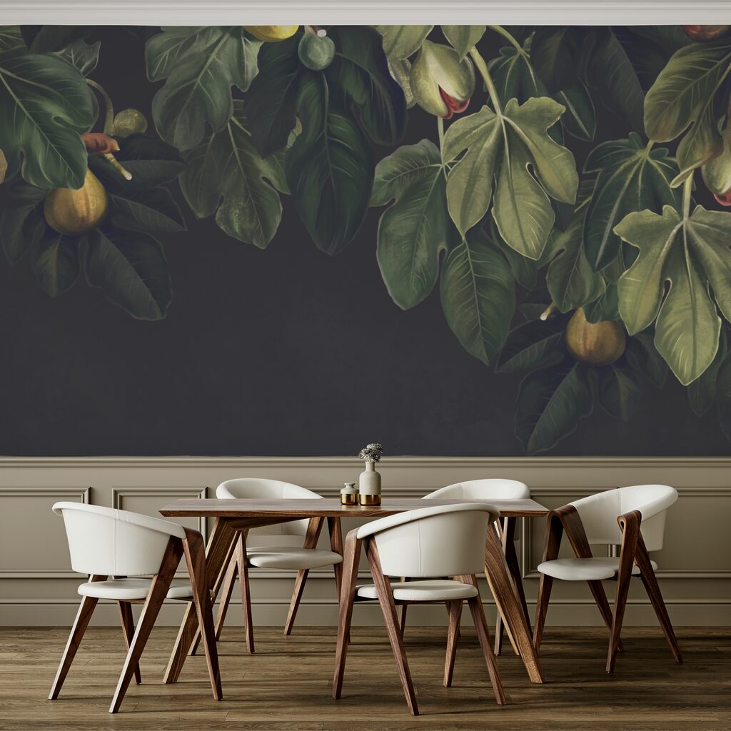 Üppiges Laub mit lebhaftem Fruchtansatz