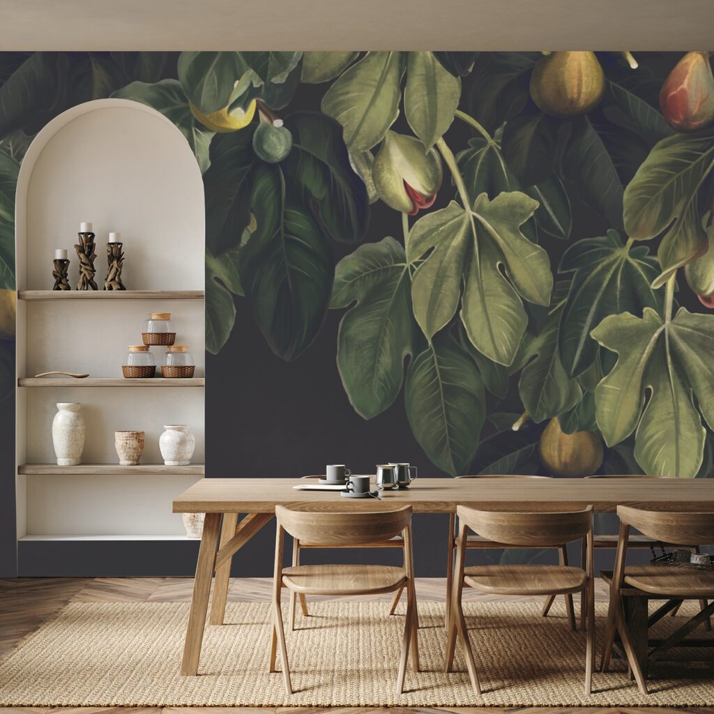 Üppiges Laub mit lebhaftem Fruchtansatz