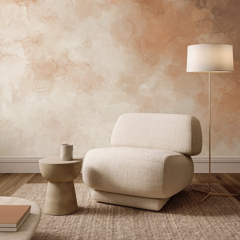 Dezente Farbtöne, die sanft ineinander übergehen