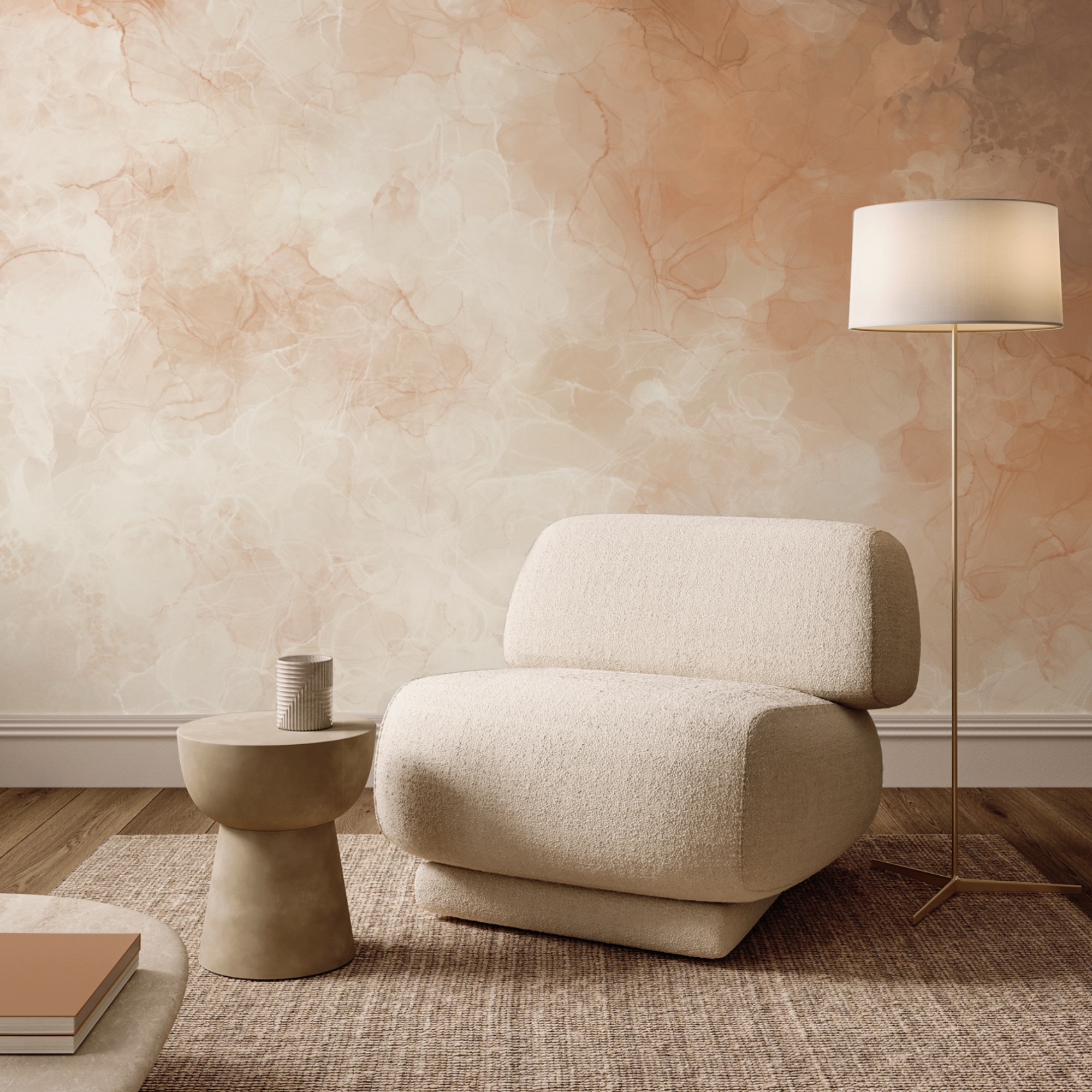 Dezente Farbtöne, die sanft ineinander übergehen