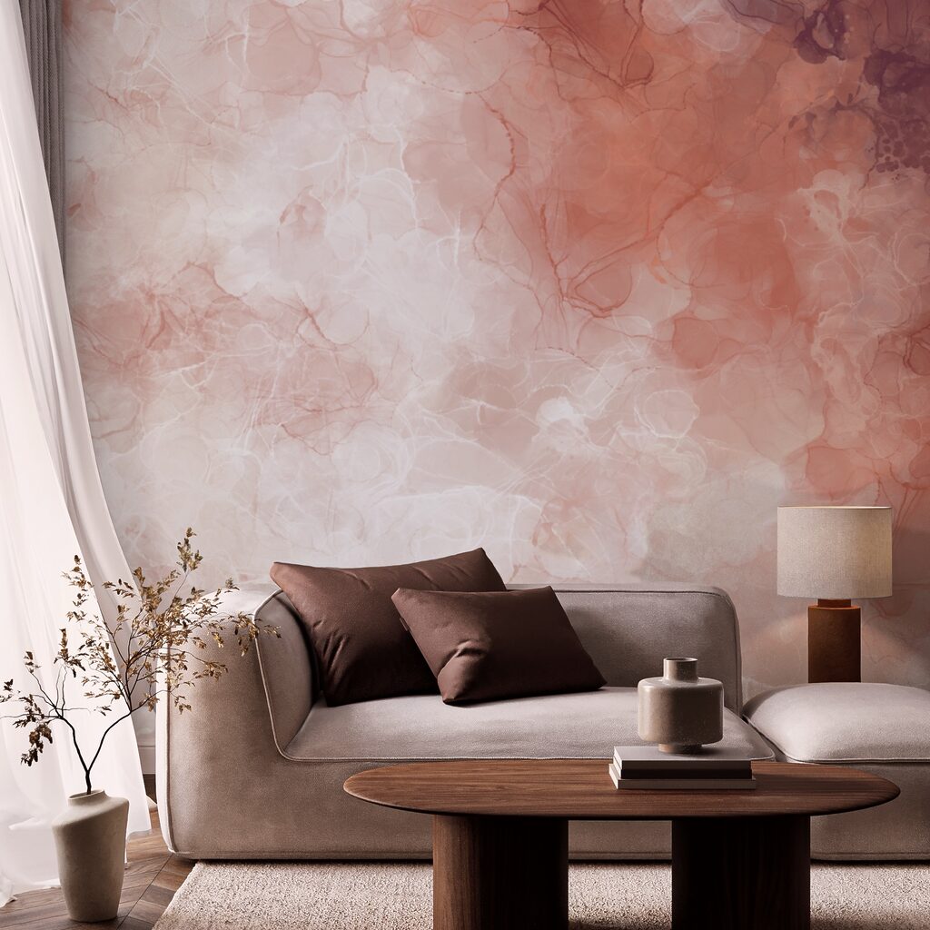 Sanfte Farbtöne mischen sich in sanften Wellen