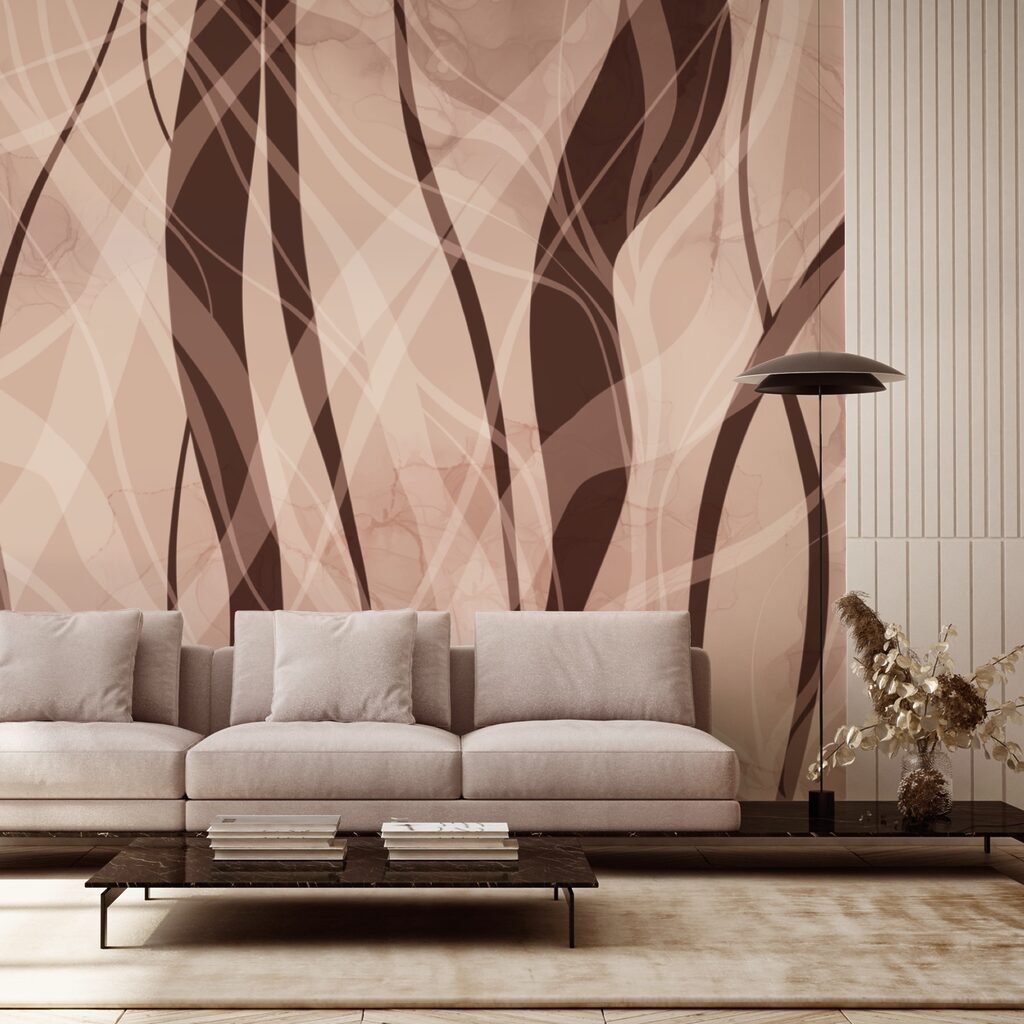 Weiche Wellen in warmen Erdtönen