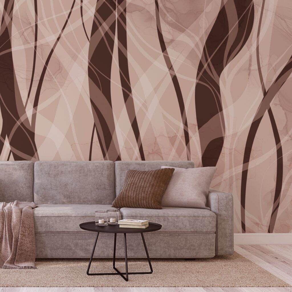 Weiche Wellen in warmen Erdtönen