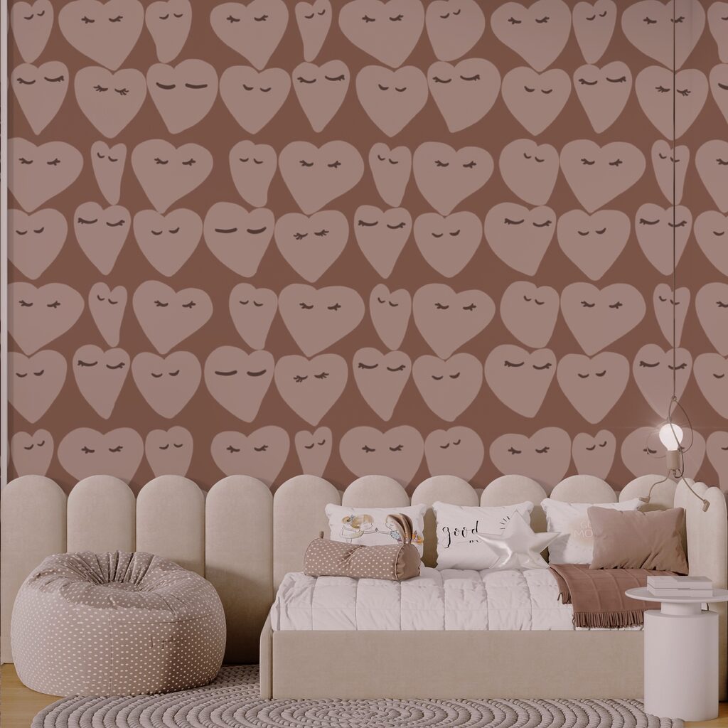 Herzmuster, die überall Freude verbreiten