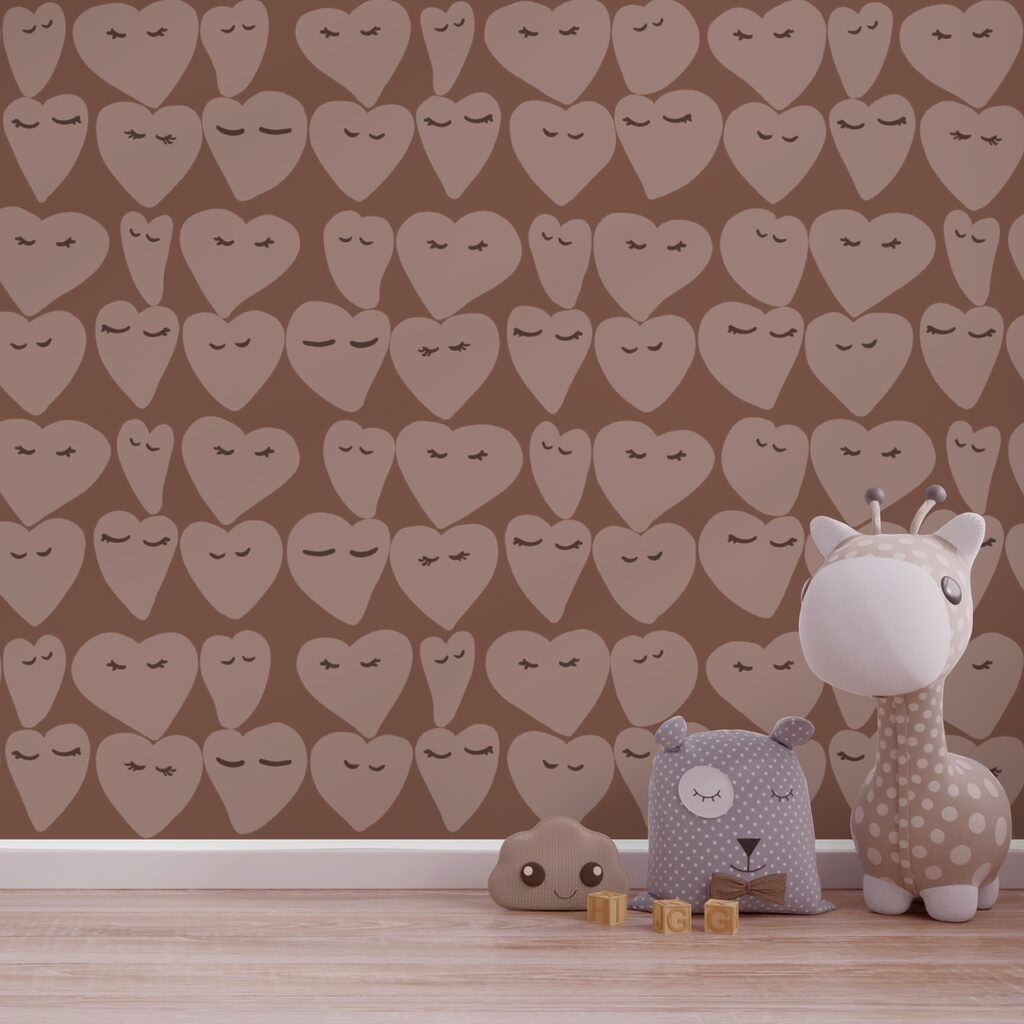 Herzmuster, die überall Freude verbreiten