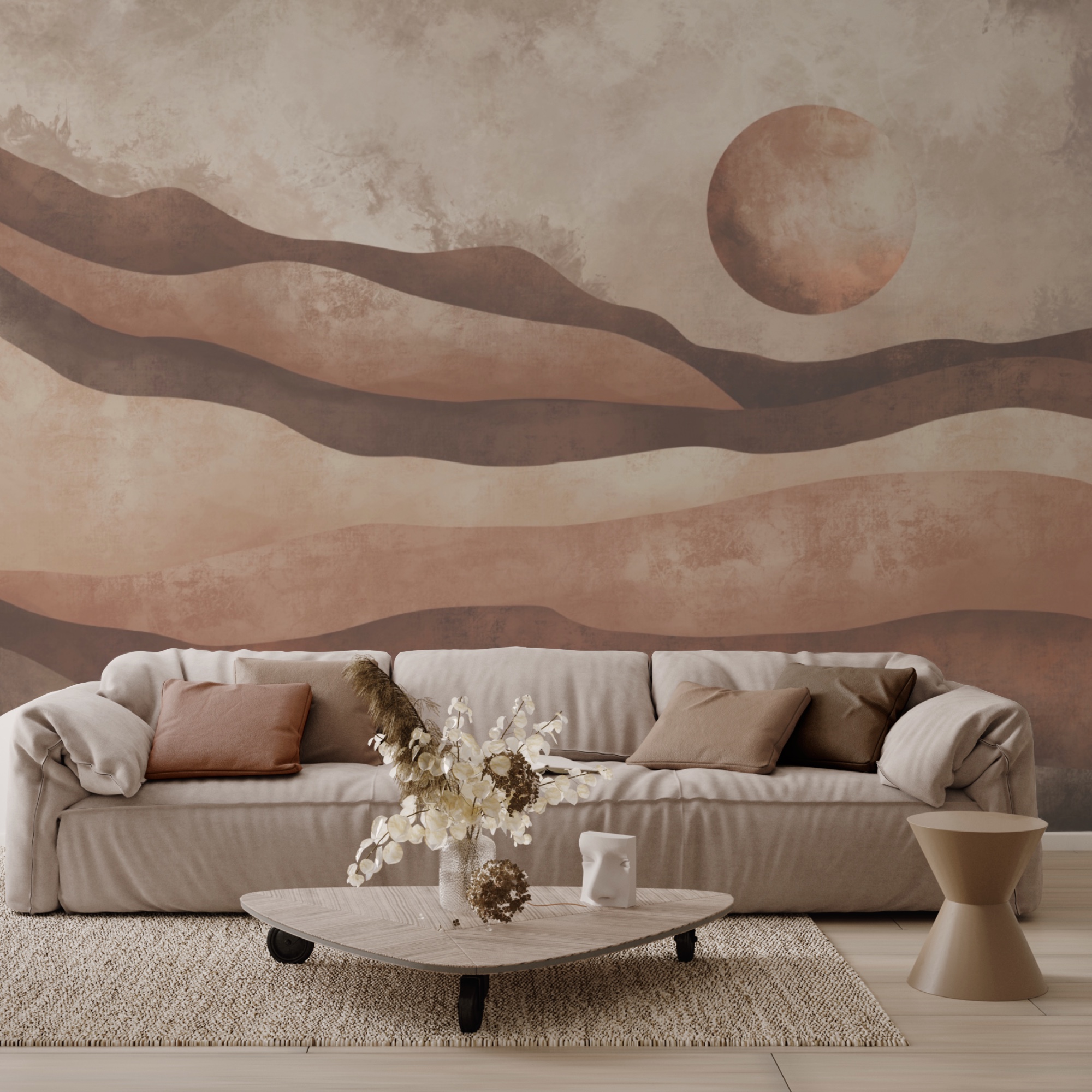 Gemälde einer Wüstenlandschaft