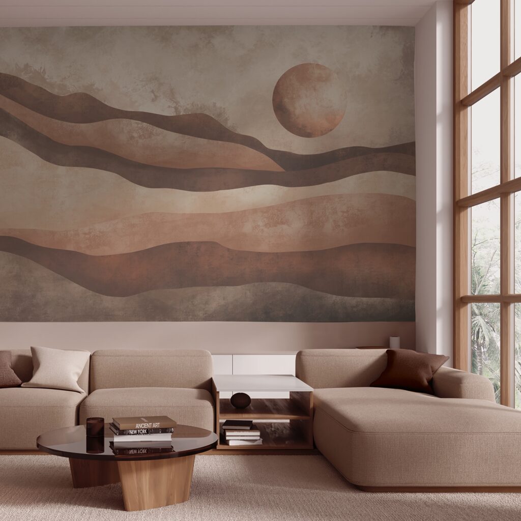 Gemälde einer Wüstenlandschaft