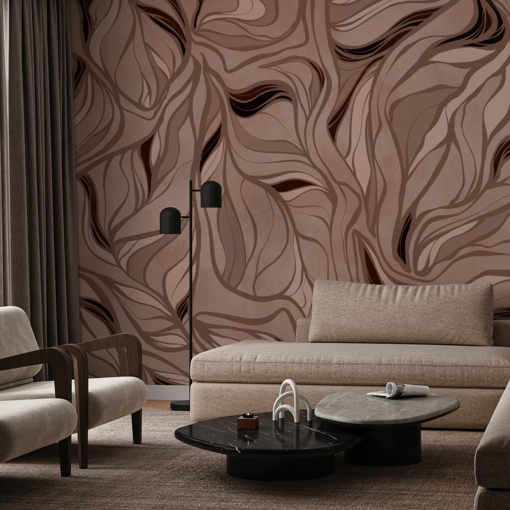 Braunes und schwarzes Muster