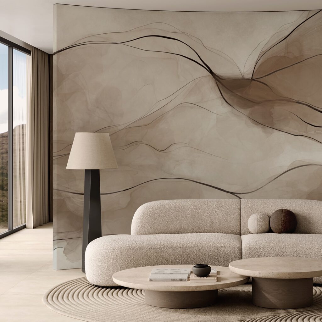 Ein Strand mit Wellen, die auf den Sand schlagen Ein Strand mit Wellen, die auf den Sand schlagen