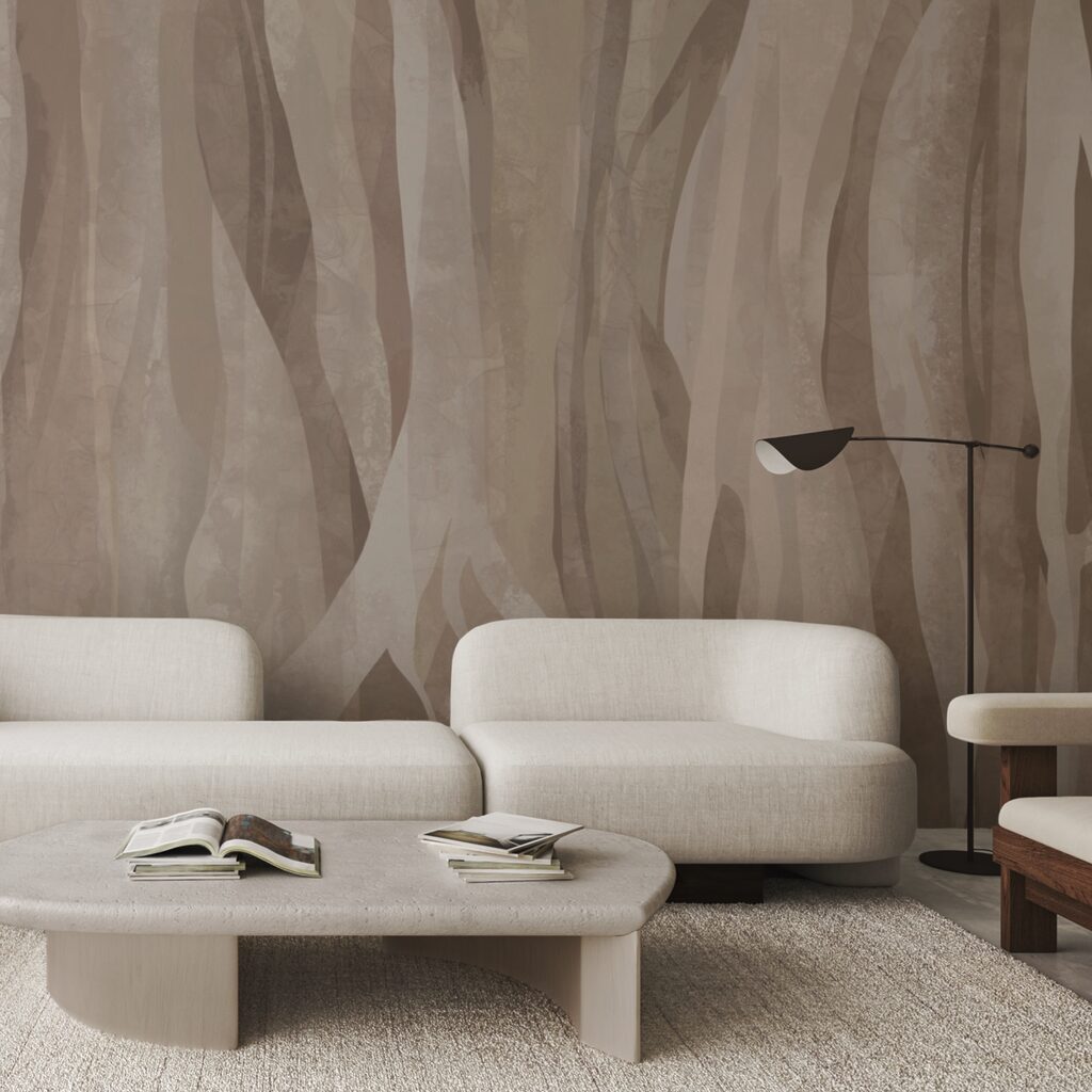 Abstrakte Naturmuster in sanften Farbtönen