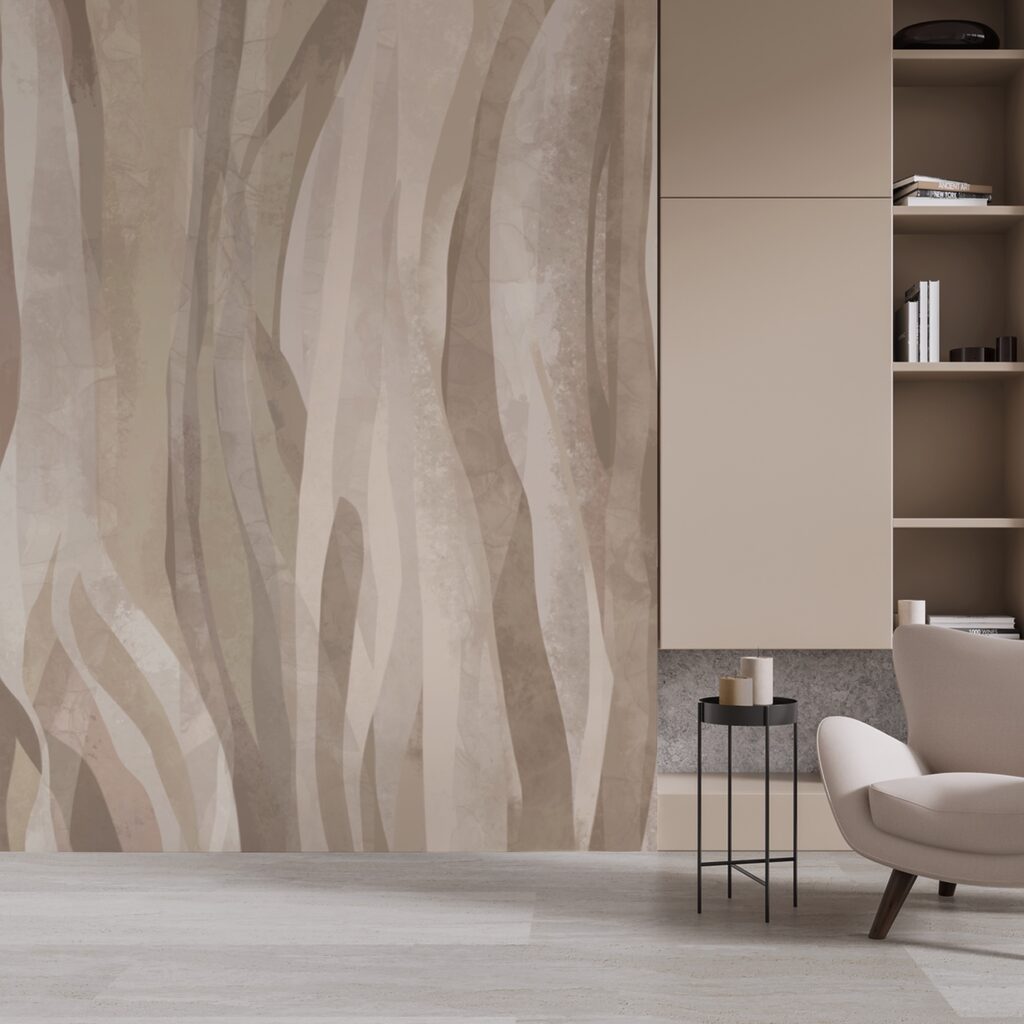 Abstrakte Naturmuster in sanften Farbtönen