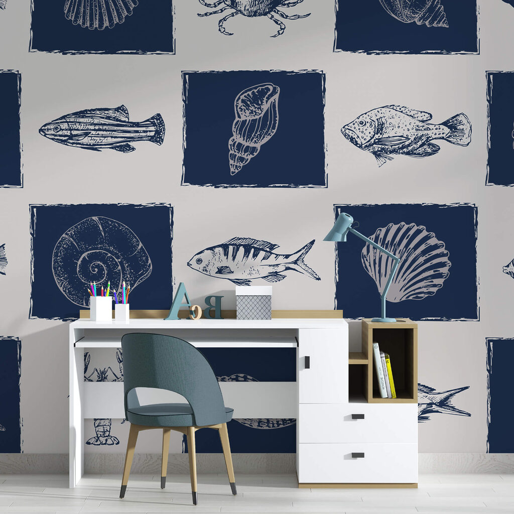 Muster von Meeresbewohnern