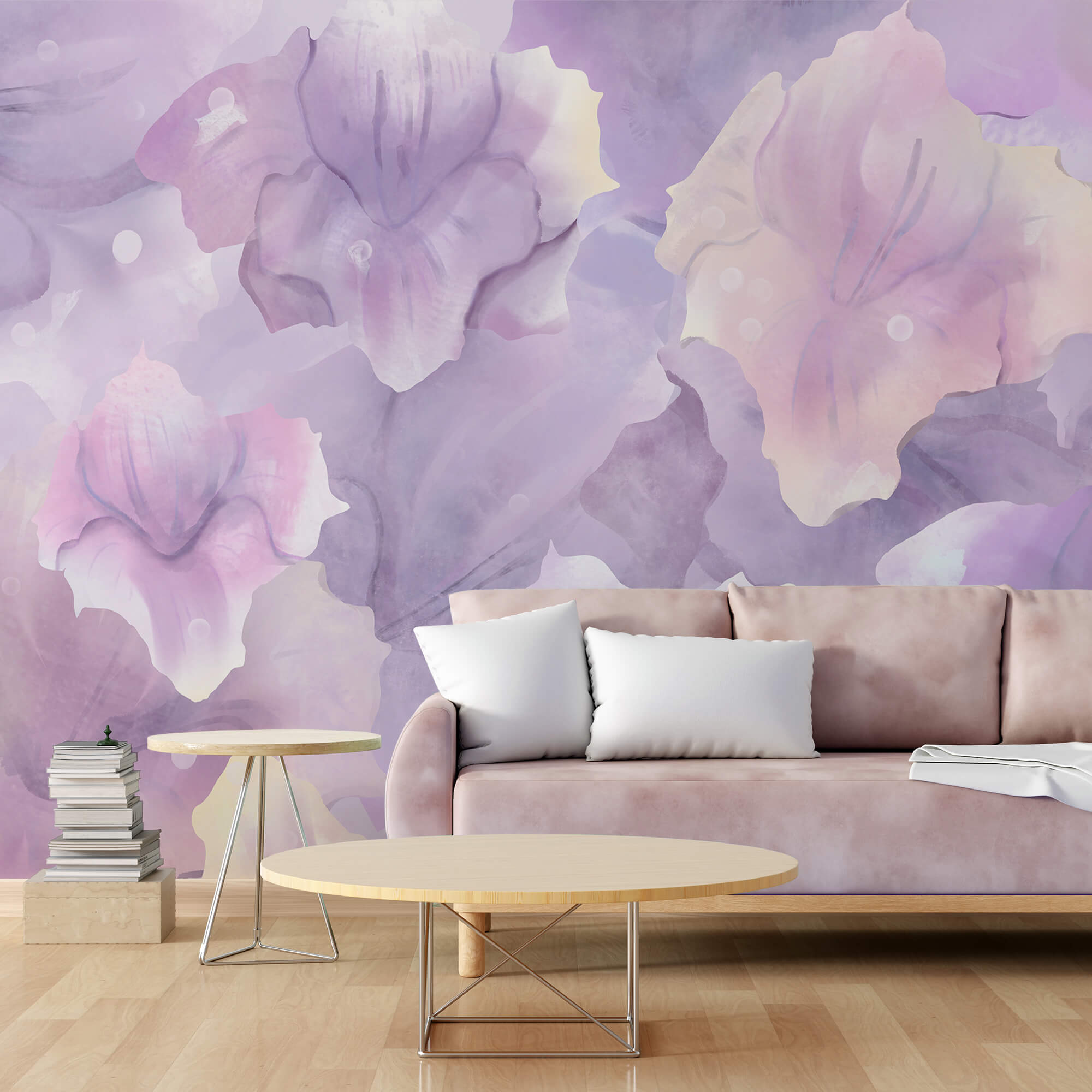 Geflüster von pastellfarbener Blumenschönheit