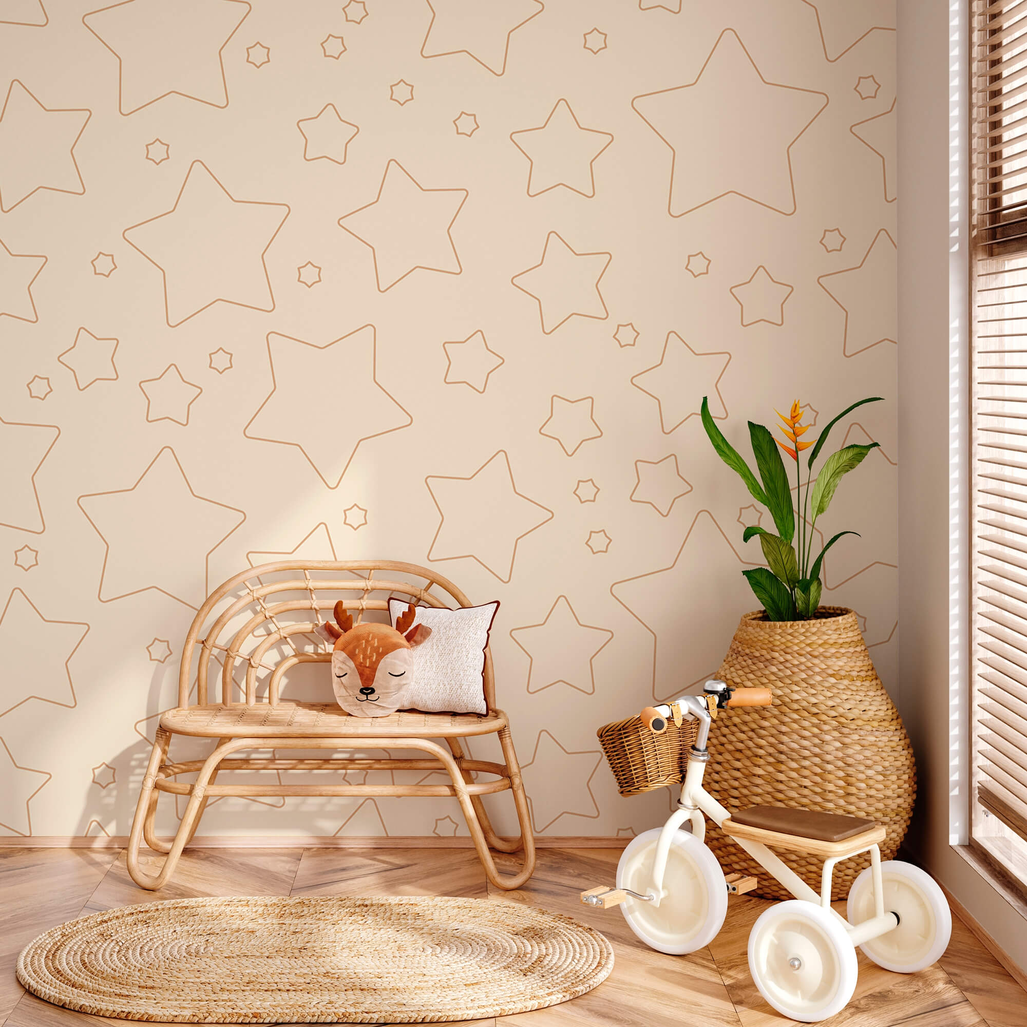 Muster aus Sternen und ein paar Sternen