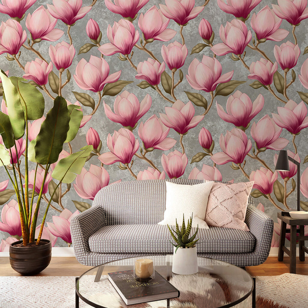 Muster aus rosa Blumen Muster aus rosa Blumen