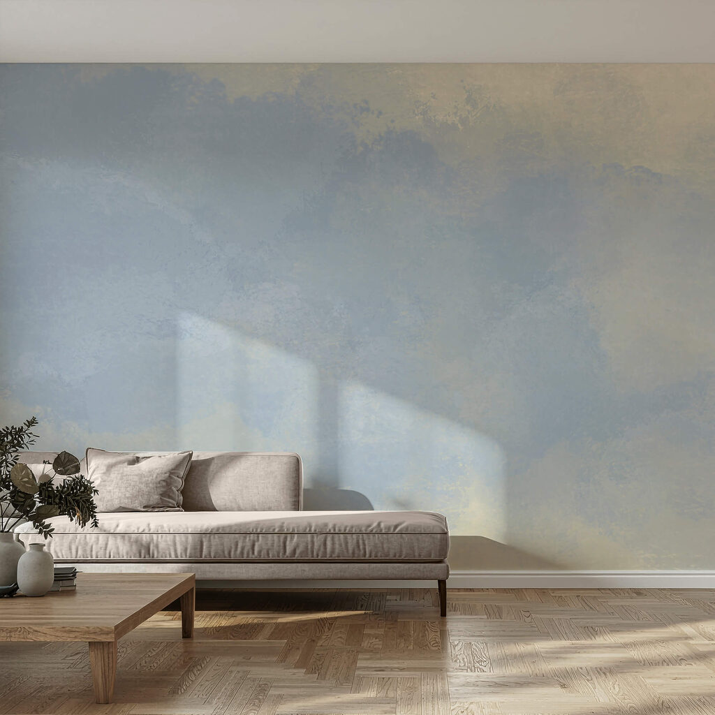 Blauer und weißer Hintergrund