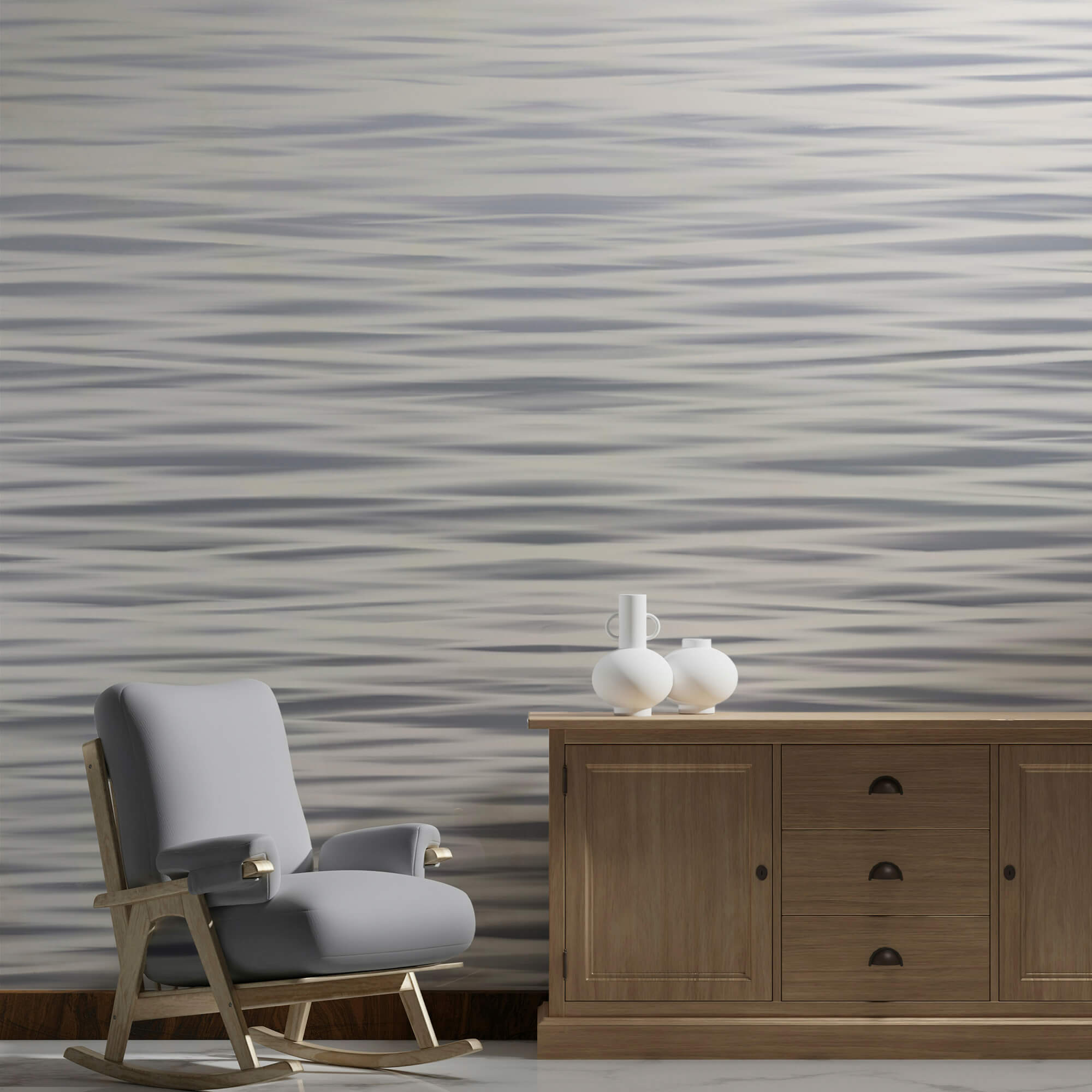 Wellen tanzen auf einer ruhigen Oberfläche