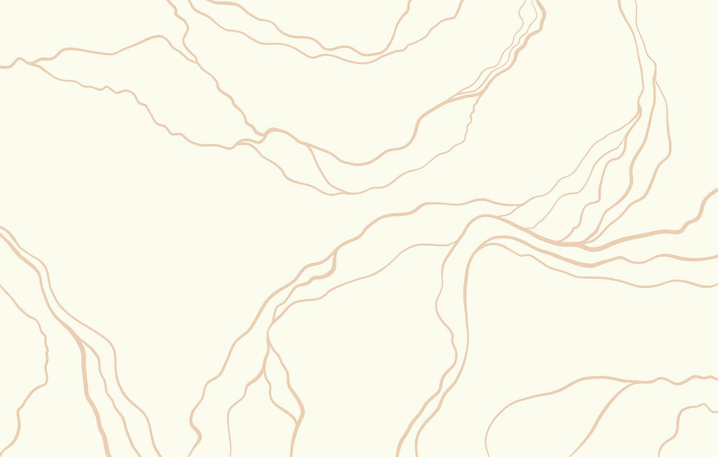 White and orange lines
