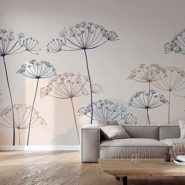 Gruppe von Blumen mit weißem Hintergrund Gruppe von Blumen mit weißem Hintergrund