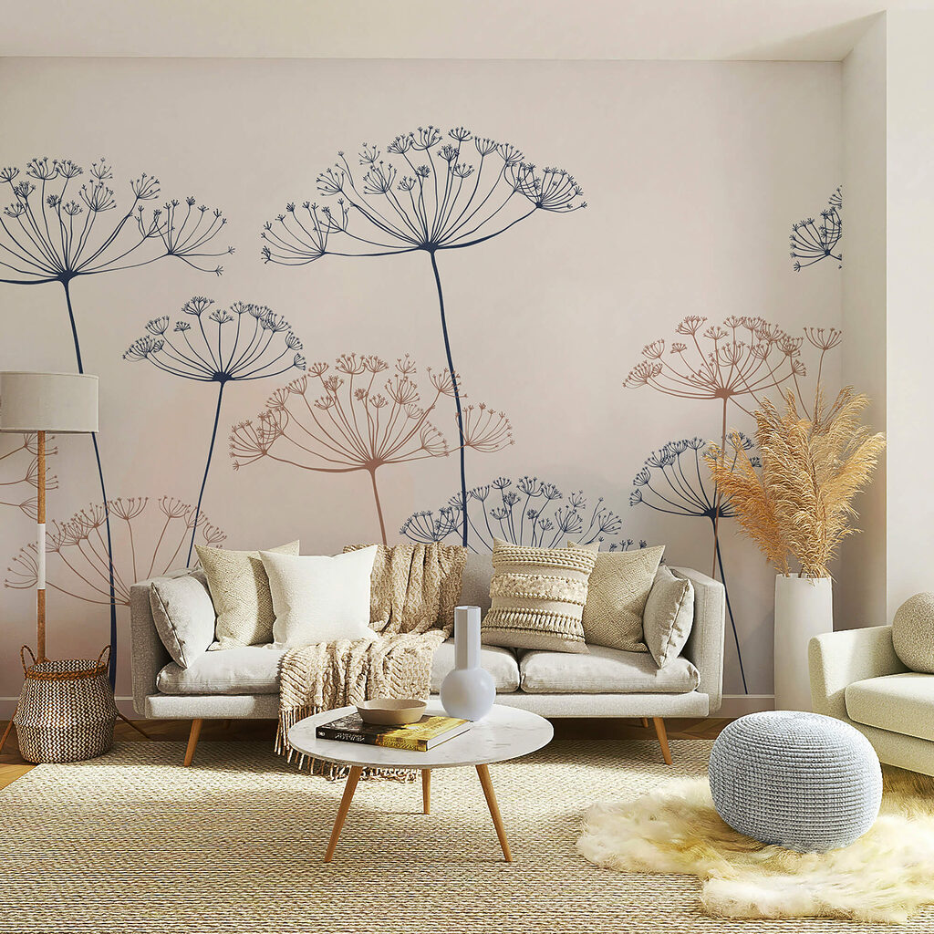 Gruppe von Blumen mit weißem Hintergrund Gruppe von Blumen mit weißem Hintergrund