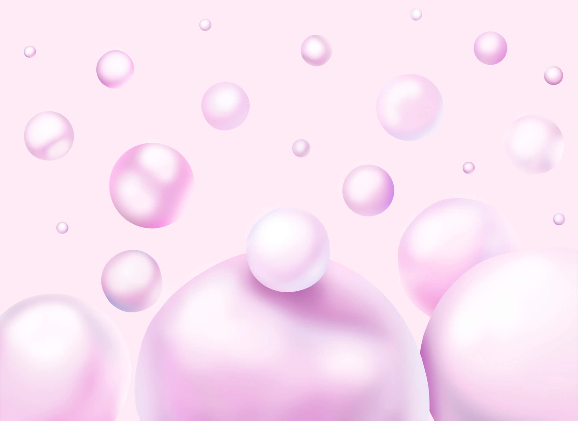 Group of pink bubbles Group of pink bubbles