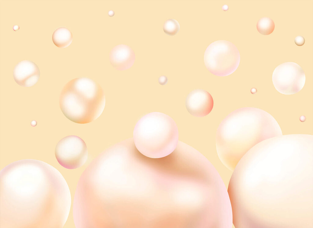 Floating orbs create a dreamlike scene Floating orbs create a dreamlike scene