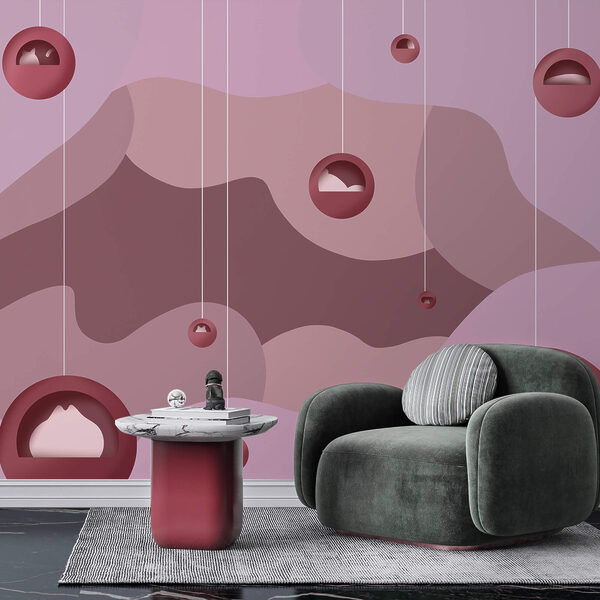 Fototapeten Lila und rosa Hintergrund mit Kugeln (Artikelnummer: t00279v1) Fototapeten Fototapeten Lila und rosa Hintergrund mit Kugeln (Artikelnummer: t00279v1)