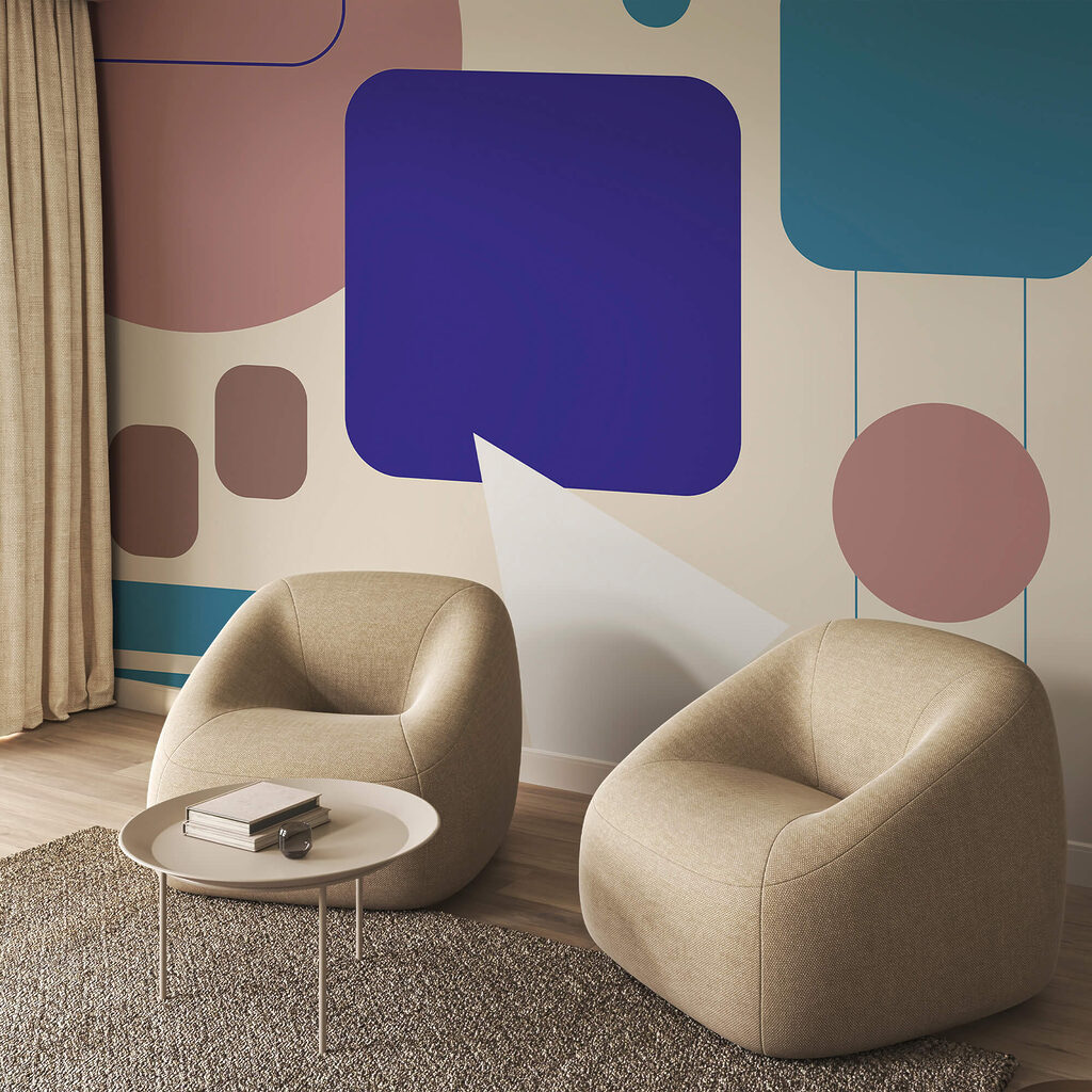 Bunte Quadrate und Kreise Bunte Quadrate und Kreise