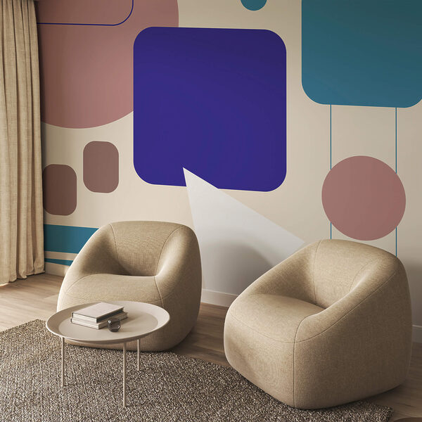 Bunte Quadrate und Kreise Bunte Quadrate und Kreise