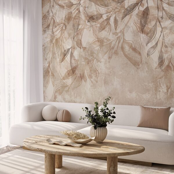 Zarte Blätter in sanften Tönen