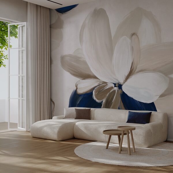 Zarte Blütenblätter in Erdtönen