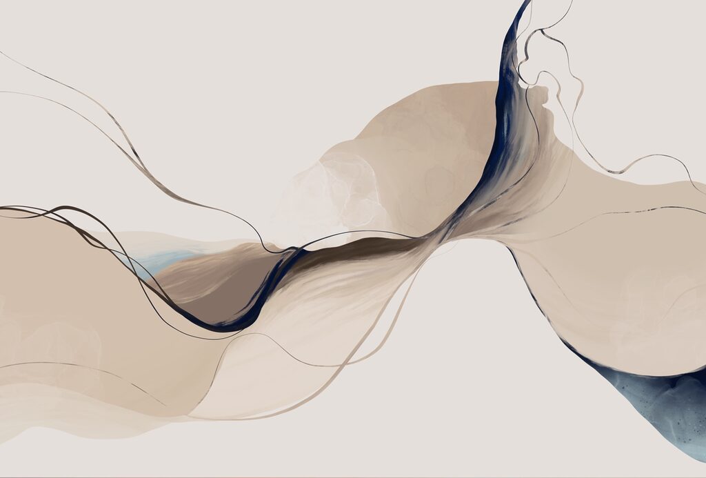 - Flowing colors in soft harmony