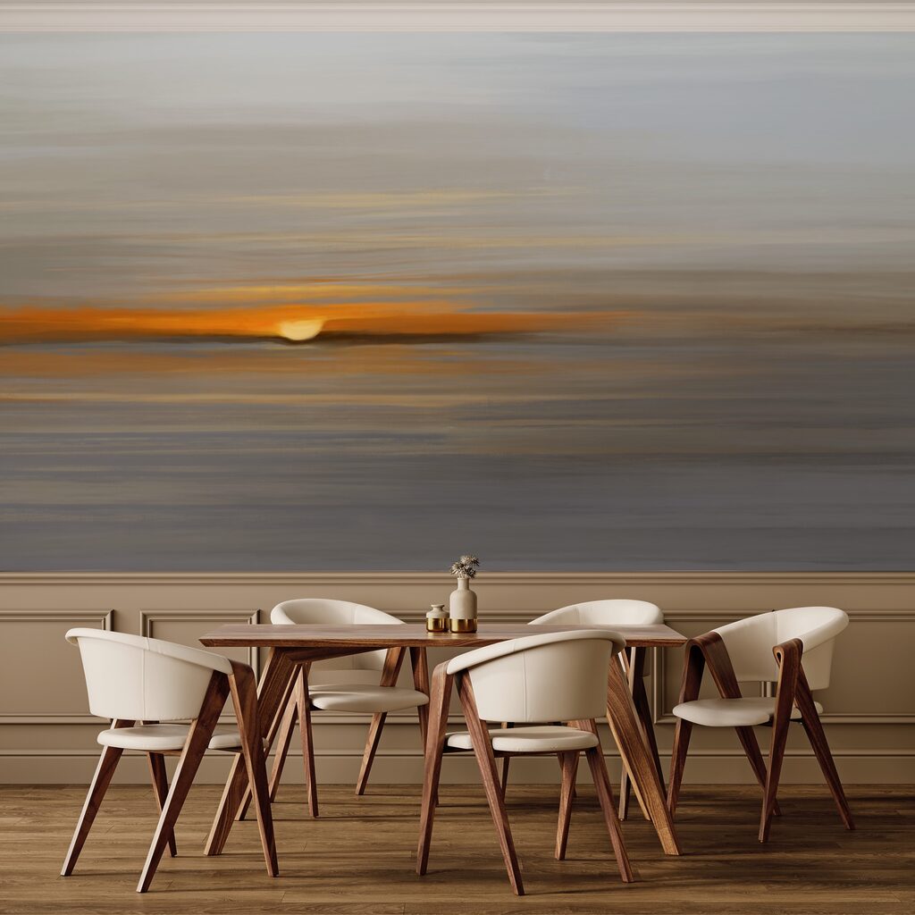 Sonnenuntergang über dem Wasser