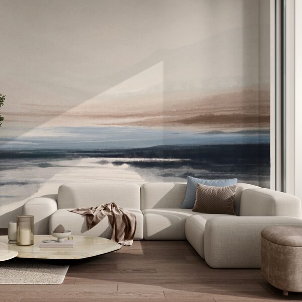 Aquarellmalerei eines Sees