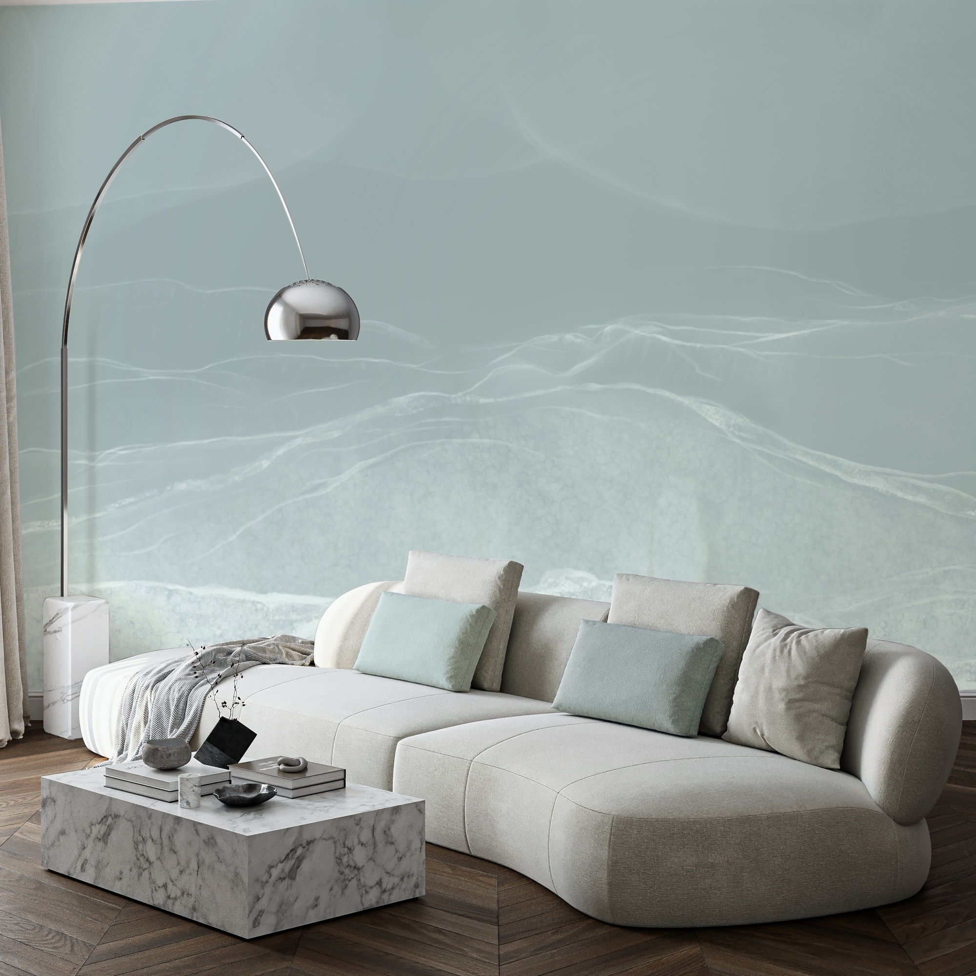 Weiße und graue Landschaft