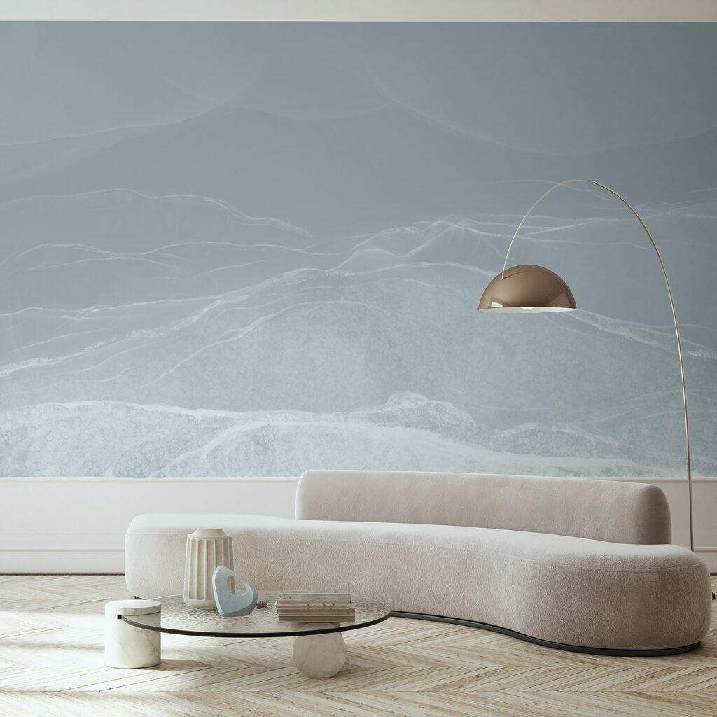 Weiße und graue Landschaft