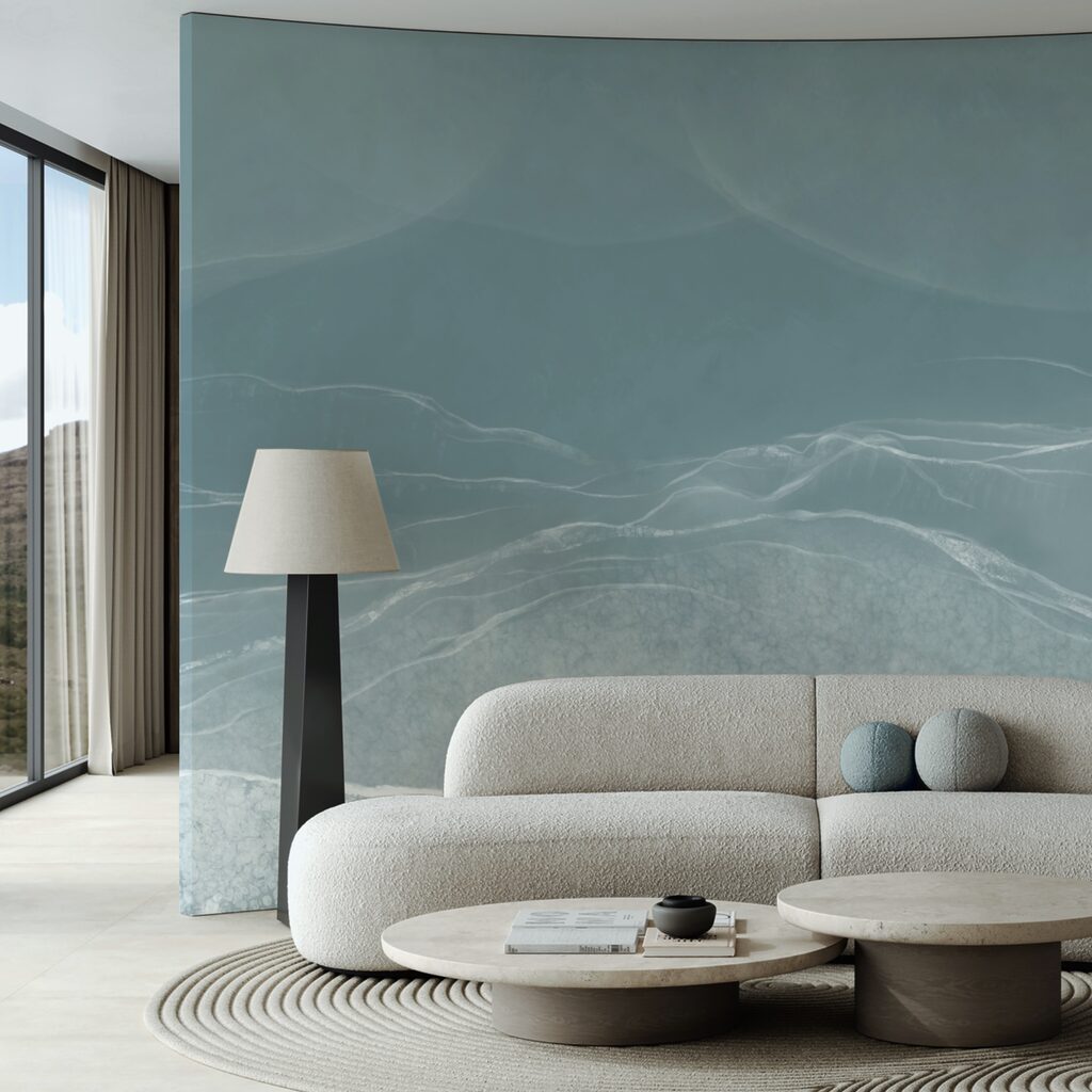 Sanfte Wellen in gedämpften Tönen Sanfte Wellen in gedämpften Tönen