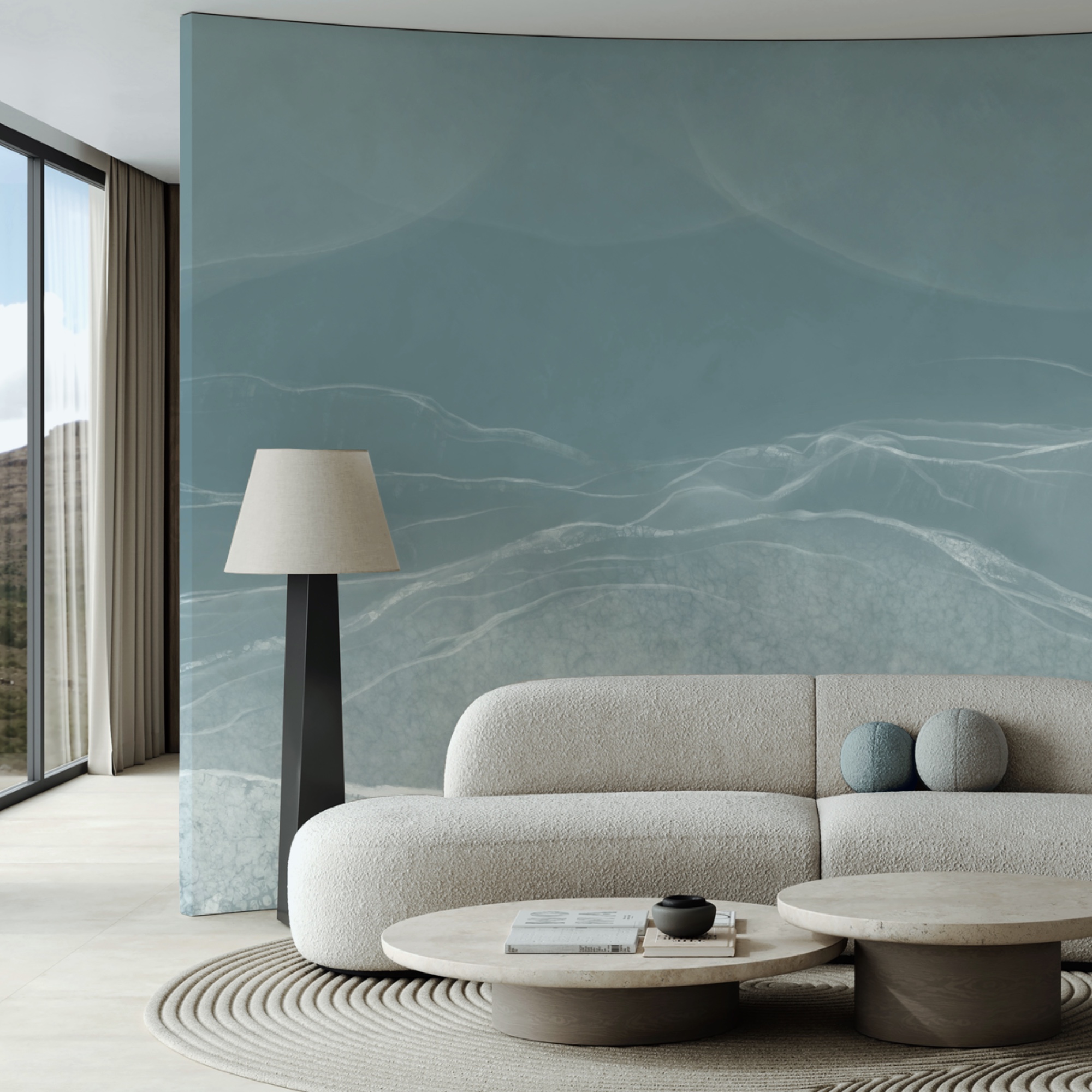 Sanfte Wellen in gedämpften Tönen Sanfte Wellen in gedämpften Tönen