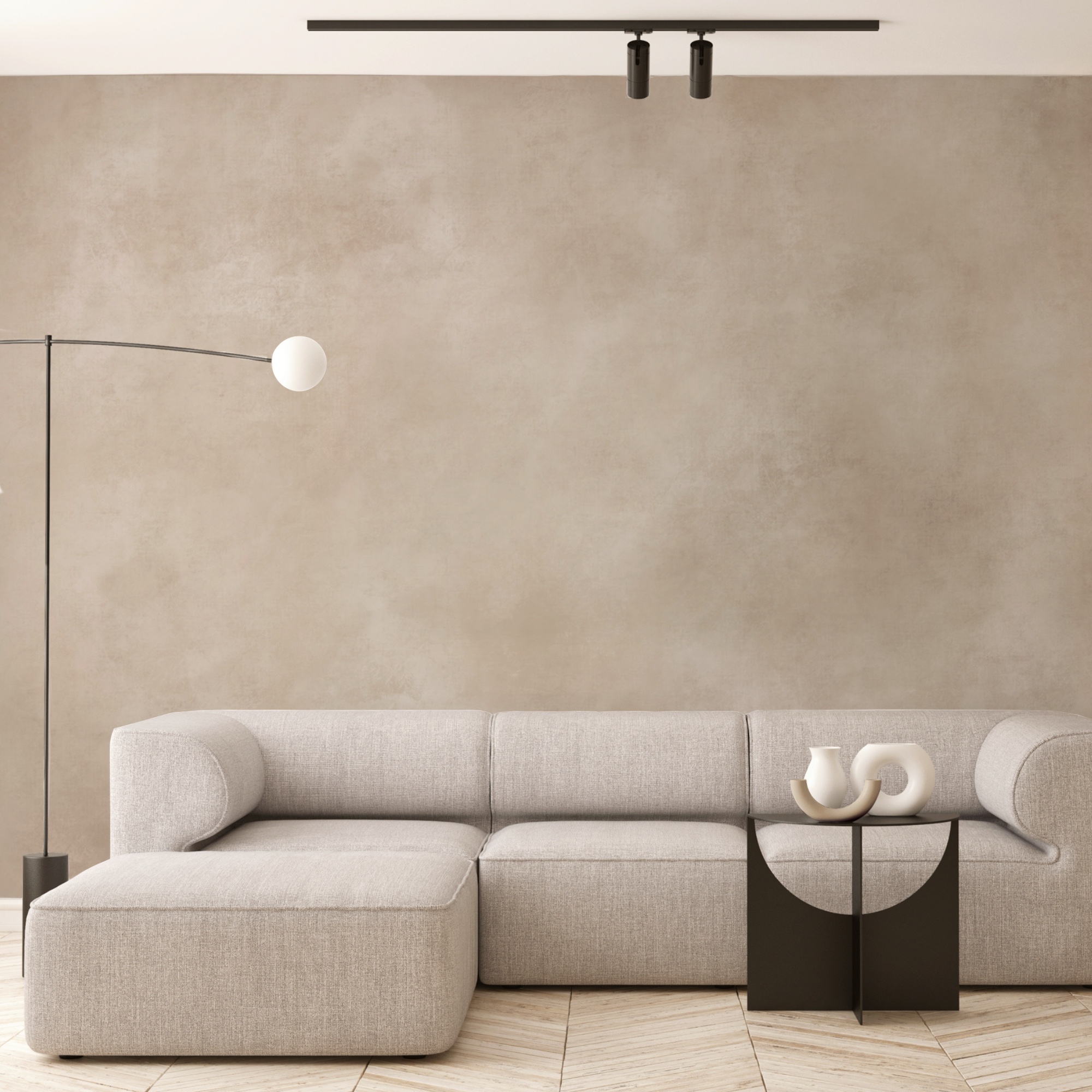 Weißer Hintergrund mit braunen Flecken