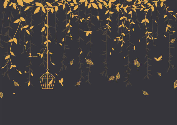 Bird cage from a tree Bird cage from a tree