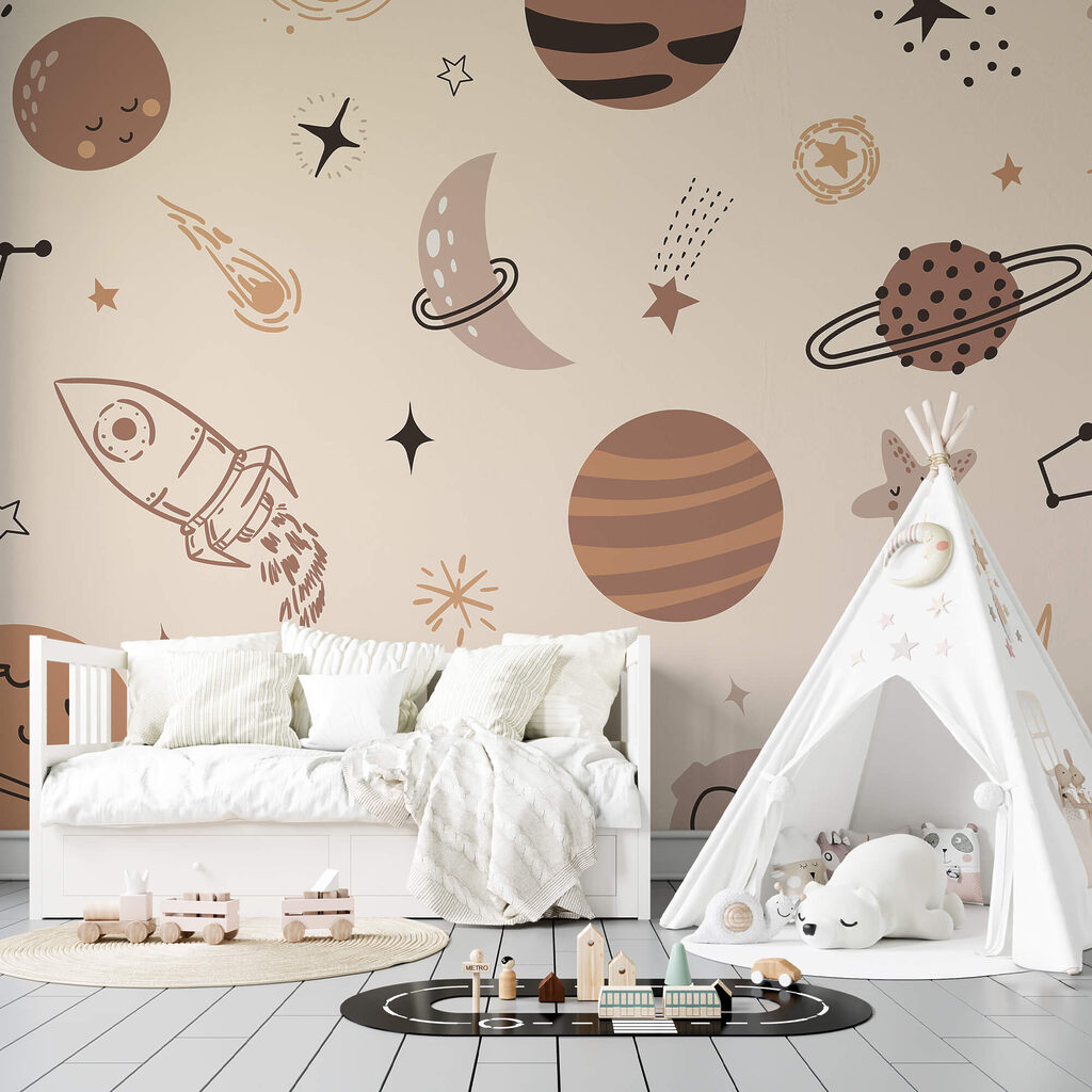 Muster der Planeten und Sterne