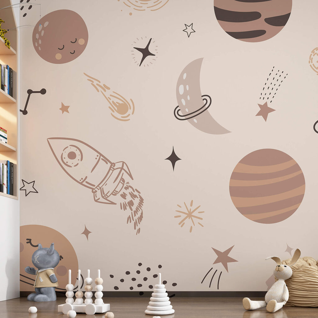 Muster der Planeten und Sterne