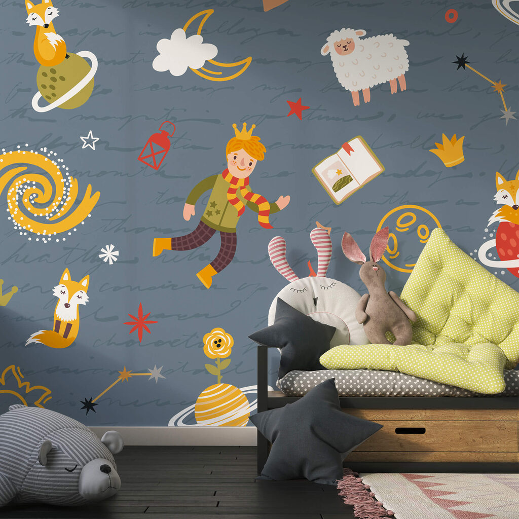 Muster von Zeichentrickfiguren