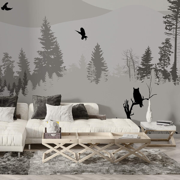 Vögel fliegen über einen verschneiten Berg Vögel fliegen über einen verschneiten Berg