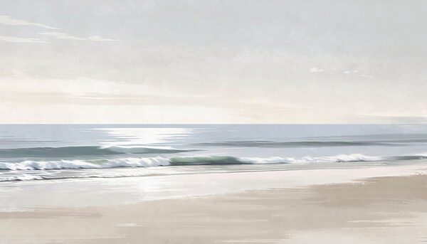 Beach with waves and sand