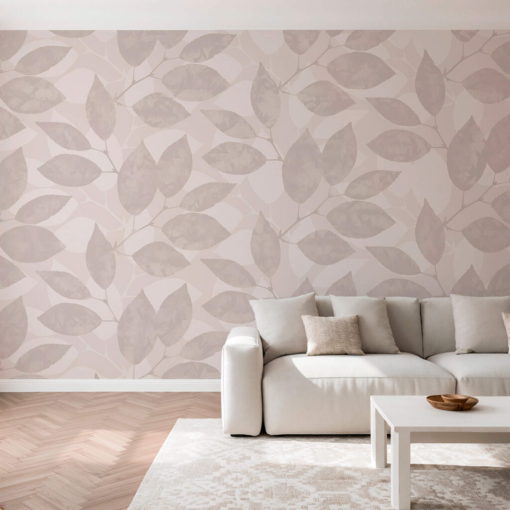 Blattmuster auf weißem Hintergrund