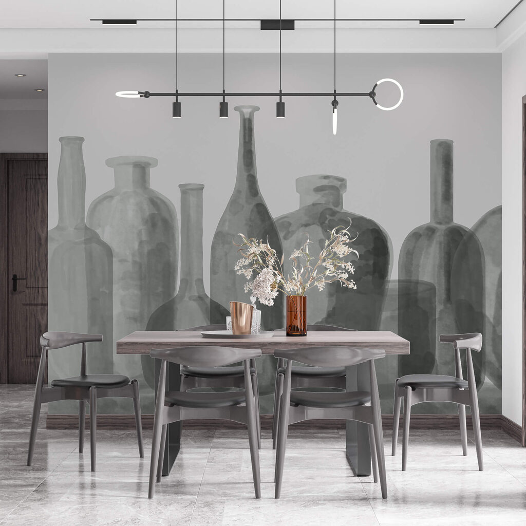 Gruppe von Glasflaschen