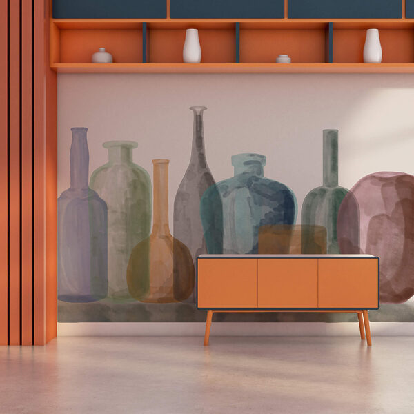 Gruppe von Glasflaschen