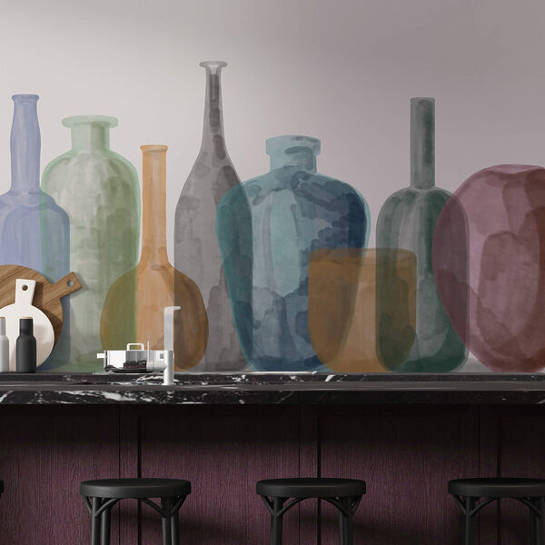 Gruppe von Glasflaschen