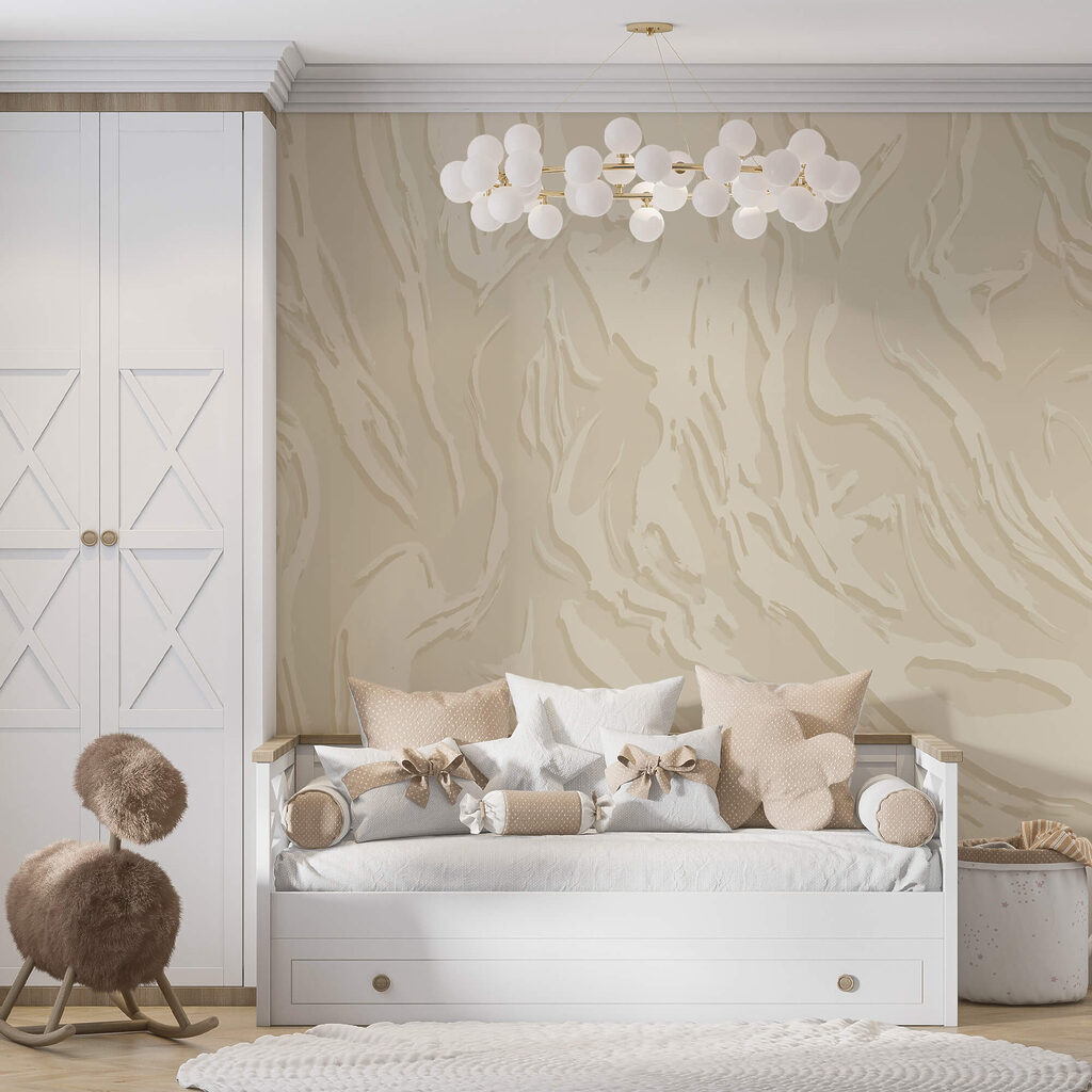 Weiße Oberfläche mit Linien